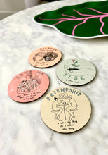 Load image into Gallery viewer, Friendship Quotes Set of Four Coasters