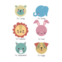 Load image into Gallery viewer, Be Kind Be Strong Be Caring Animal Apron