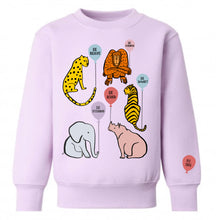 Load image into Gallery viewer, Animal Balloon Lilac Sweatshirt