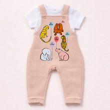Load image into Gallery viewer, Animal Balloon Fleece Dungarees – Multiple Colours Available