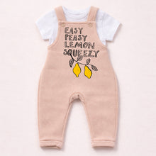 Load image into Gallery viewer, Easy Peasy Lemon Squeezy Fleece Dungarees – Multiple Colours Available