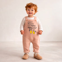 Load image into Gallery viewer, Easy Peasy Lemon Squeezy Fleece Dungarees – Multiple Colours Available