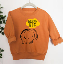 Load image into Gallery viewer, Dream Big Elephant Sweatshirt In Caramel