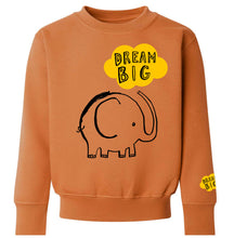 Load image into Gallery viewer, Dream Big Elephant Sweatshirt In Caramel