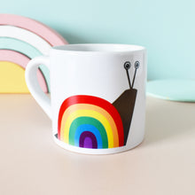 Load image into Gallery viewer, Rainbow Snail Grow Up Slowly Children's Mug