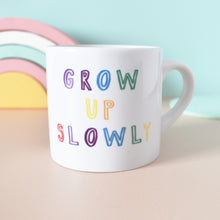 Load image into Gallery viewer, Rainbow Snail Grow Up Slowly Children's Mug