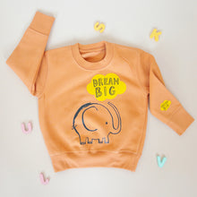 Load image into Gallery viewer, Dream Big Elephant Sweatshirt In Caramel