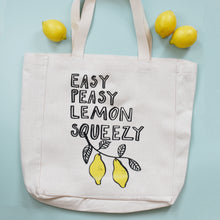 Load image into Gallery viewer, Easy Peasy Lemon Squeezy Tote Bag