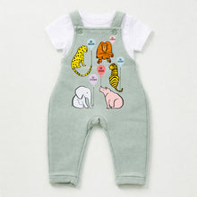 Load image into Gallery viewer, Animal Balloon Fleece Dungarees – Multiple Colours Available