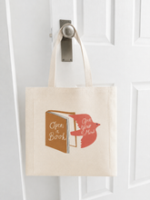 Load image into Gallery viewer, Open A Book Open your Mind Personalised Tote Bag