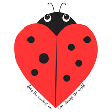 Load image into Gallery viewer, Ladybird Heart Babygrow