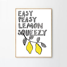 Load image into Gallery viewer, Easy Peasy Lemon Sqeezy Art Print
