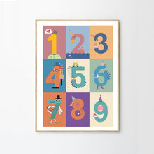 Load image into Gallery viewer, Children's Educational Number Print