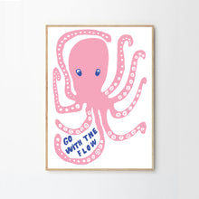 Load image into Gallery viewer, Pink Octopus Print
