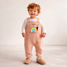 Load image into Gallery viewer, Grow Up Slowly Fleece Dungarees – Multiple Colours Available