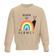 Load image into Gallery viewer, Grow Up Slowly Sweatshirt In Warm Taupe