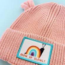 Load image into Gallery viewer, Baby Bear Beanie Grow Up Slowly