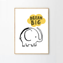 Load image into Gallery viewer, Dream Big Elephant Print