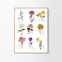 Load image into Gallery viewer, Say It With Flowers Floriography Print