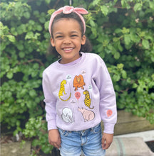 Load image into Gallery viewer, Animal Balloon Lilac Sweatshirt