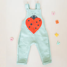 Load image into Gallery viewer, Ladybird Overalls in Sage Green