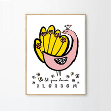 Load image into Gallery viewer, Let Your Dreams Blossom Peacock Print