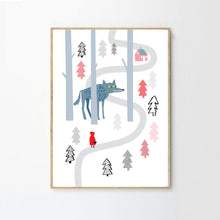 Load image into Gallery viewer, Little Red Riding Hood Print