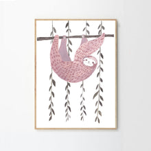 Load image into Gallery viewer, Sloth Art Print