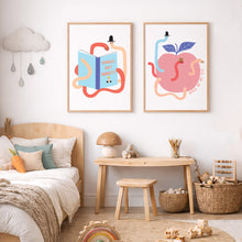 Load image into Gallery viewer, Book Worm Print