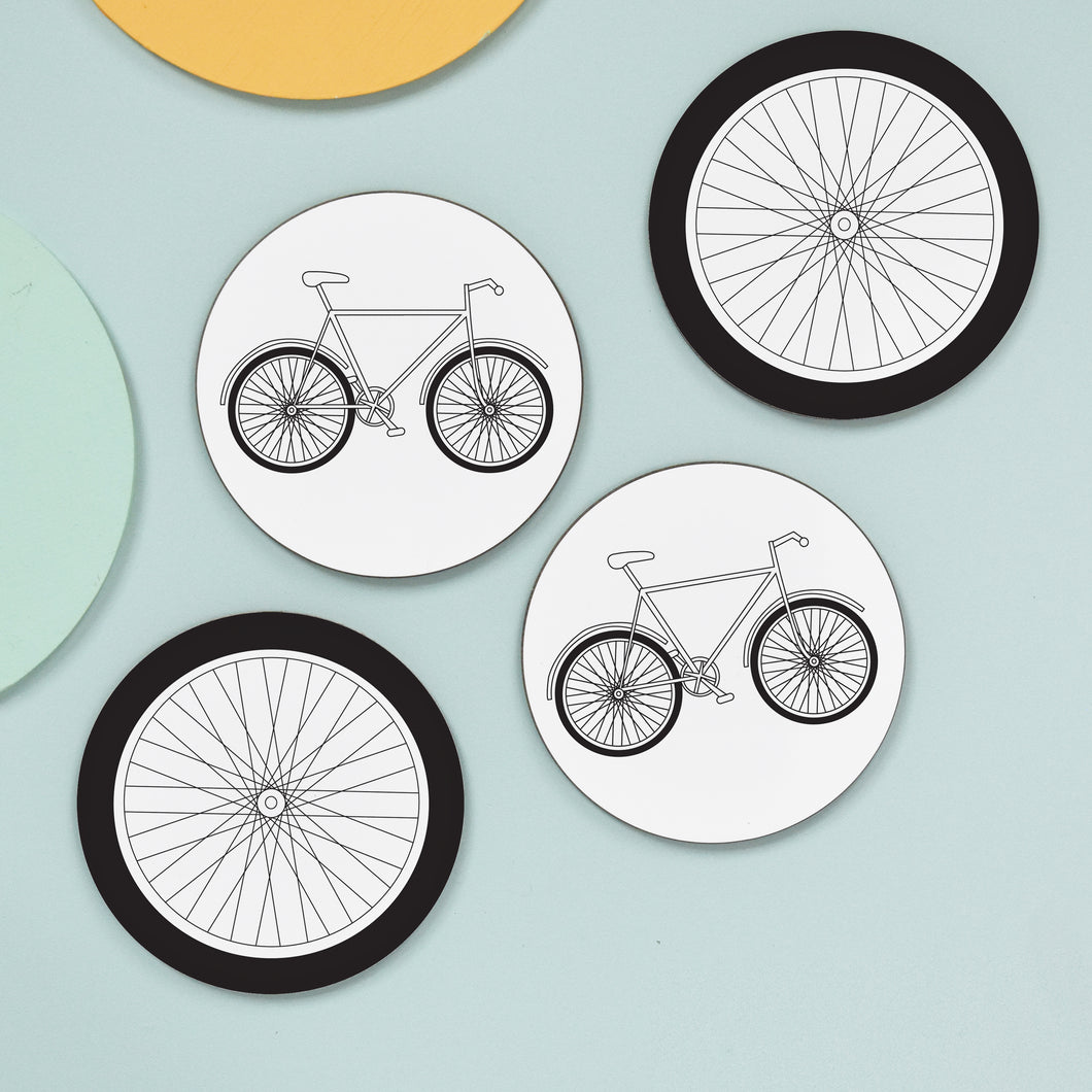 Bicycle Coasters Set Of Four