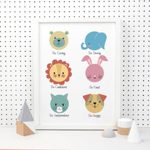 Load image into Gallery viewer, Colourful Animal Personality Print