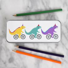 Load image into Gallery viewer, Children's Dinosaur Personalised Pencil Case