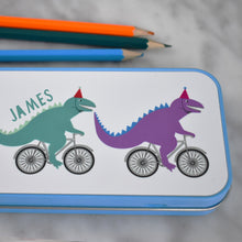 Load image into Gallery viewer, Children's Dinosaur Personalised Pencil Case
