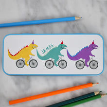 Load image into Gallery viewer, Children's Dinosaur Personalised Pencil Case
