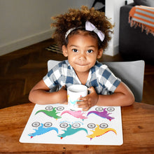 Load image into Gallery viewer, Cycling Dinosaurs Children's Placemat