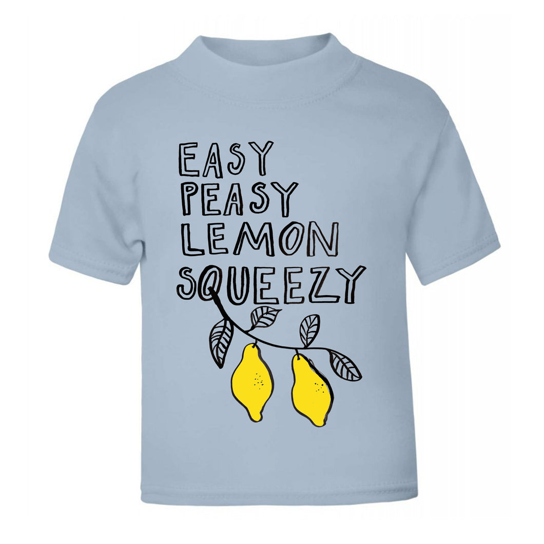 Easy Peasy Lemon Blue T Shirt