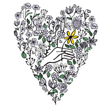 Load image into Gallery viewer, Floral Heart Card