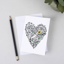 Load image into Gallery viewer, Floral Heart Card