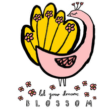 Load image into Gallery viewer, Let Your Dreams Blossom Peacock Print