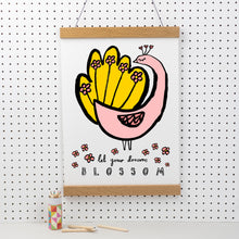 Load image into Gallery viewer, Let Your Dreams Blossom Peacock Print