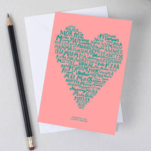 Load image into Gallery viewer, 'Mum Means Love In Every Language' Card