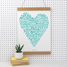 Load image into Gallery viewer, Mum Means Love In Every Language Print