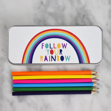 Load image into Gallery viewer, Children&#39;s Rainbow Personalised Pencil Case

