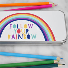 Load image into Gallery viewer, Children's Rainbow Personalised Pencil Case