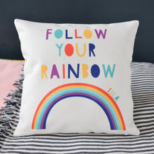 Load image into Gallery viewer, Follow Your Rainbow Cushion