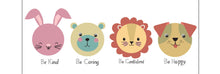 Load image into Gallery viewer, Be Kind Be Strong Be Brave... Animal Water Bottle