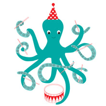 Load image into Gallery viewer, Musical Octopus Print