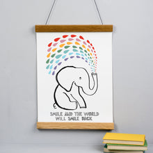 Load image into Gallery viewer, Elephant Rainbow Print
