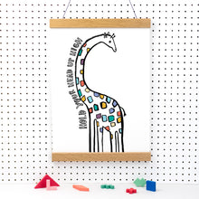Load image into Gallery viewer, Hold Your Head Up High Giraffe Print