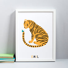 Load image into Gallery viewer, Tiger Friend Personalised Print